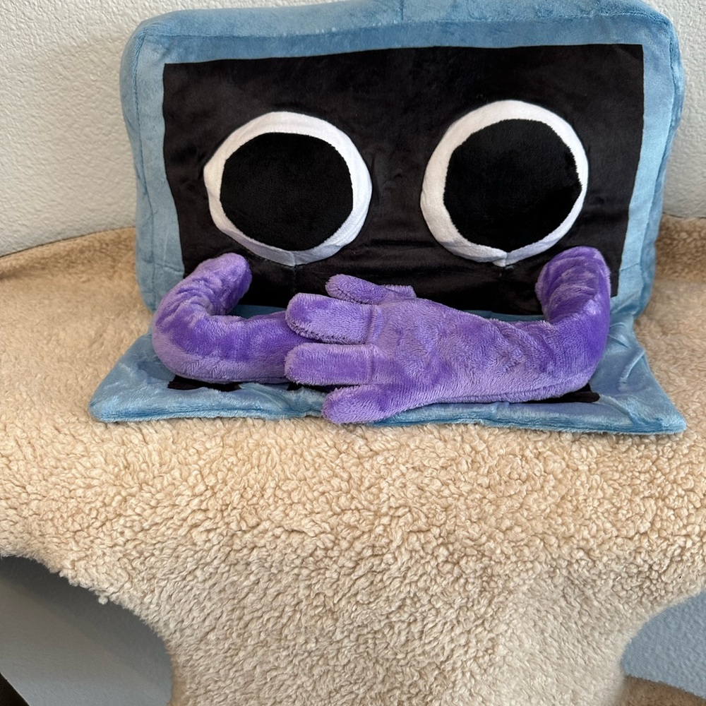 CHILD’S PILLOW. Blue/Purple Rainbow Kids.NWOT